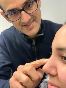 Untersuchung der Nase